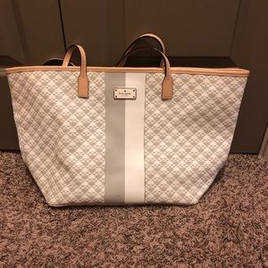 Kate Spade Gray/White Tote